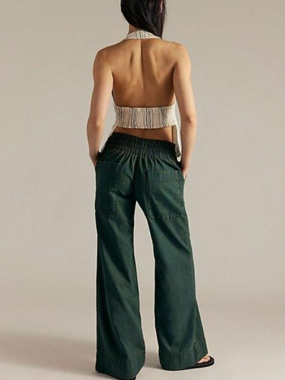 We The Free Breezy Denim Pull-On Jeans, Everglade - Picture 3 of 7